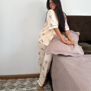 PIJAMA AMERICANO LONGO MANGA CURTA URSINHO