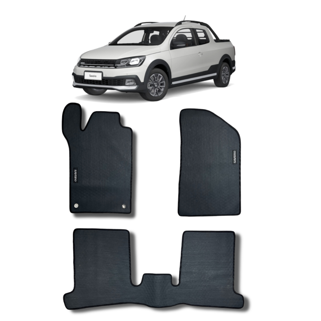 Tapete automotivo de luxo e conforto Volkswagen Saveiro CD 2010 a 2024 ...
