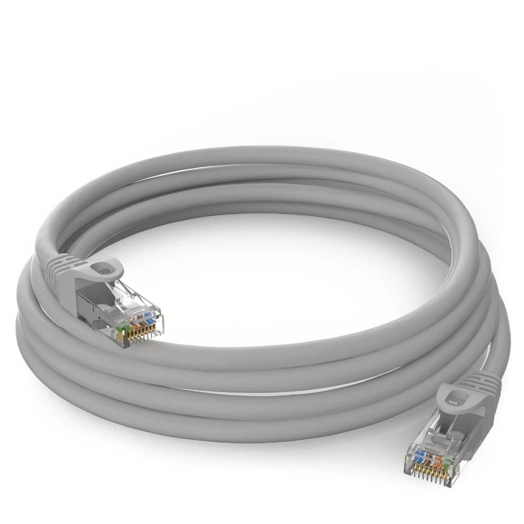 Cabo Rede Patch Cord Rj45 Cat6 Cinza 2 - 30 Metros