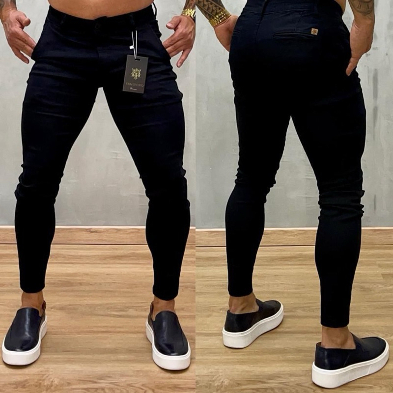 Calça Alfaiataria True Hero Masculina Skinny Premium Azul/Preta/Caramelo etc