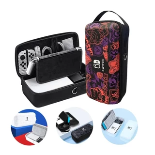 Case Bolsa Estojo de Proteção de Para Nintendo Switch e Switch OLED Completo com Divisórias