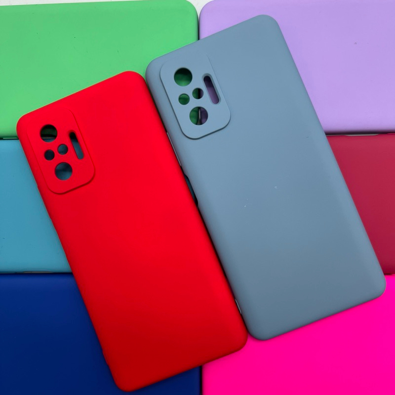 Capa Capinha Case Silicone para Celular Xiaome Redmi Note 10 Pro 4G / Note 10 Pro Max Aveludada