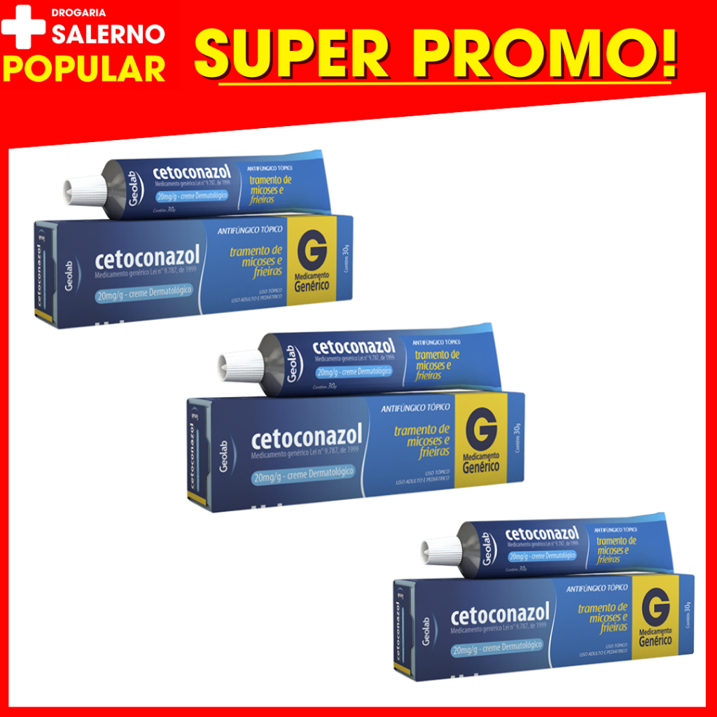 Pomada para Micose / Frieira / Pano Branco / Pé de Atleta 30 g Geolab ...