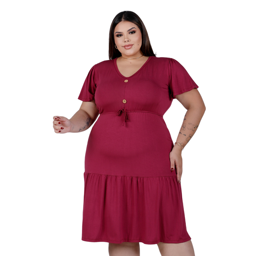 Vestido Plus Size Luxo Moda Evangelica Tamanho Grande 44 ao 50