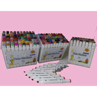Marcador Artistico DAKE Dual Marker 24, 36 ,48, 60 E 80 Cores - Profissional