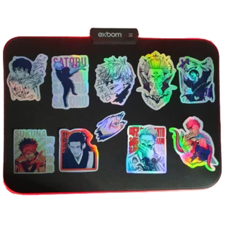 Jujutso Kaizen Adesivo kit com 10 Adesivos Jujutsu Kaisen Adesivo Holográficos Decorativo Resistente a água Sukuna