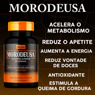 Laranja Moro Original + Cafeina + Picolinato De Cromo 60 Cápsulas MoroDeusa Morosil Premium Citrus Sinensis