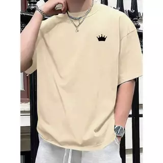 Camiseta Masculina King Coroa 100% Algodão Fio 30.1 Penteado