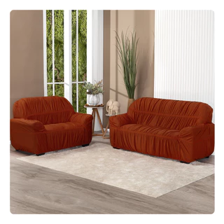 Kit Capa De Sofá Elasticada 2 E 3 Lugares Envio Imediato em Oferta na Shopee