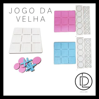 Kit 15 Tabuleiros Jogo da Velha 10cm / Tabuleiro em MDF para Lembrancinhas de Festa em Oferta na Shopee
