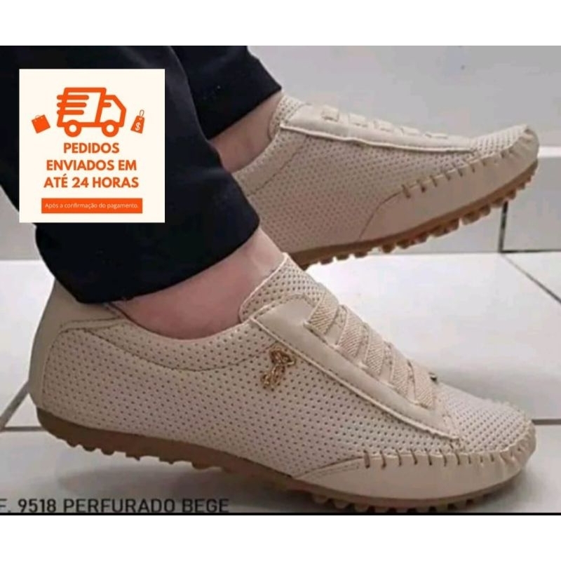 tenis feminino estilo mocatenis confort promocao