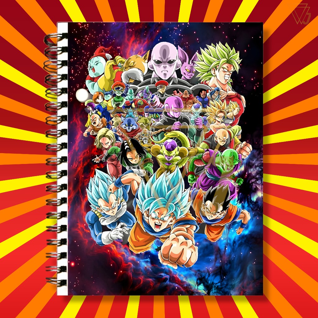 Adesivo Para Capa de Caderno Personagens Anime Dragon Ball Top ...