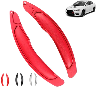 Extensor Paddle Shift Vermelho Para Mitsubishi Lancer Todos