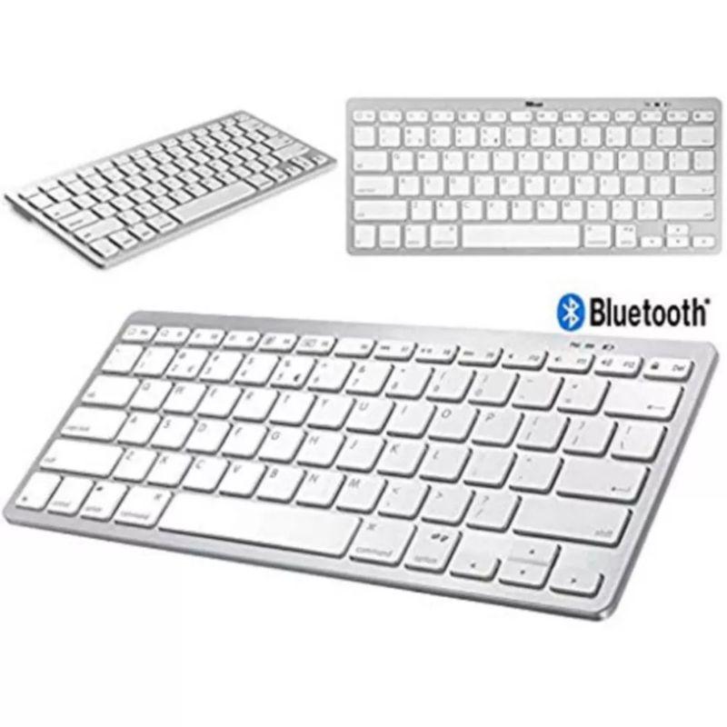 Teclado Bluetooth Universal Keyboard BK - 880, Branco | Shopee Brasil