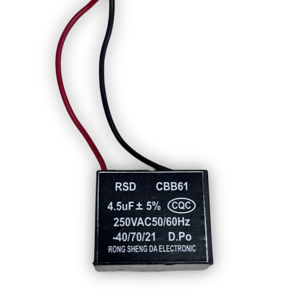 Capacitor de Ventilador 4,5 uf Arno Britania Circulador