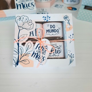 10 CAIXA PARA 4 BROWNIE OU PÃO DE MEL - DIA DAS MÃES 2024 - LEMBRANCINHA em Oferta na Shopee