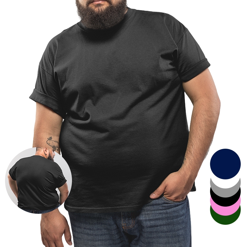 Camiseta T-Shirt Básica G5 Plus Size 100% Algodão 30.1 Penteada