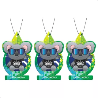 Kit 3 unid Odorizante Coala Auto Folhinha 10g Little Tree - carro perfumado odorizador automotivo