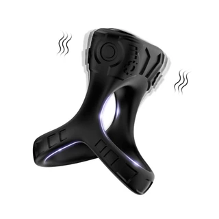 Anel Peniano Vibrador Triangulo Macio Flexível Recarregável Retarda Ejac Masculino Sexy Shop C20
