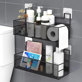 Cesta Com Adesiva Adesivo De Organizadora Suporte Para Shampoo Porta Sabonete Metal Multiuso