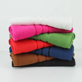 Kit C/ 10 Toalhas De Banho Viena 70x120cm 100% Algodão Custo Benefício Alta Absorção