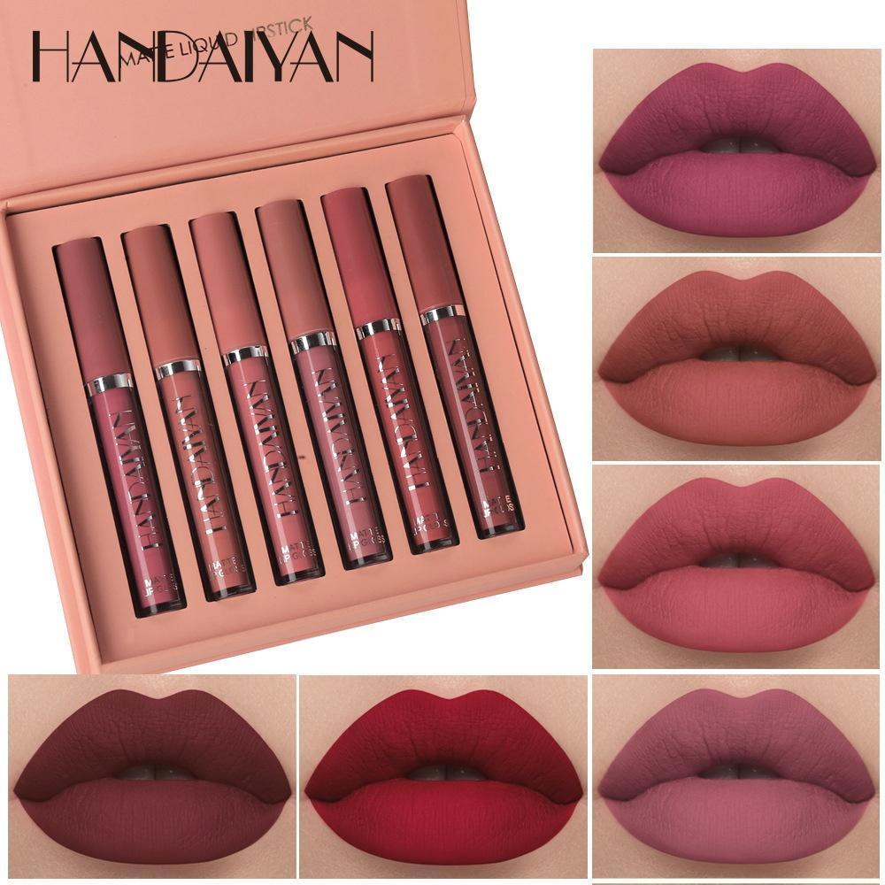 Conjunto de 6 Batons Líquidos Matte À Prova D