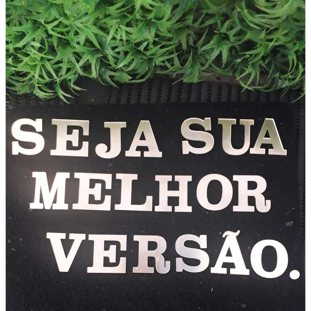 Frase "Seja seua melhor versão"