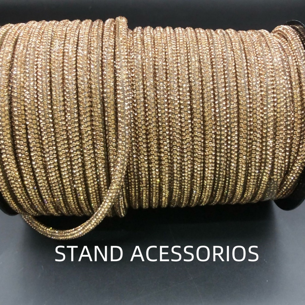 Tubo de strass 5mm Strass para tiara, pulseira, colar