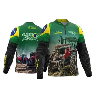 Camisa o agro não para , Trator, Agronomia Uv50+