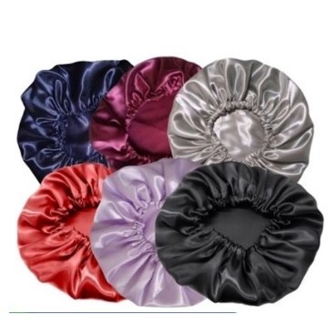 Touca de Cetim Antifrizz Super Confortável Cabelo Cacheado Crespo Liso Waves Box Braids