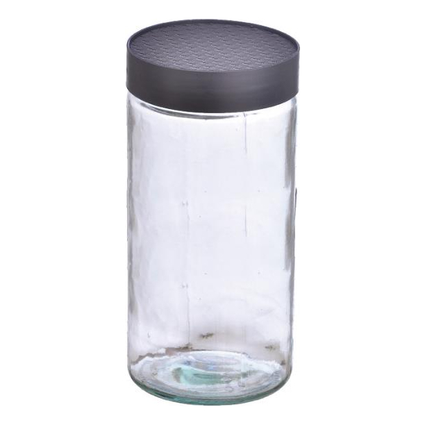 Pote Liso C/ Tampa 1,2l alimentos cozinha vidro