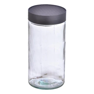 Pote Liso C/ Tampa 1,2l alimentos cozinha vidro