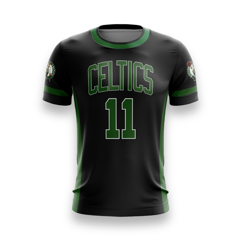 Camiseta Boston Celtics Preta Basquete NBA Personalizada com Nome e Número