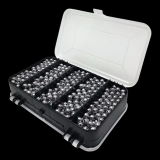 Kit de Pesca Premium Estojo Com Chumbadas Caixa com Divisórias Pesos Variados Chumbo De Pesca Pescaria Pesqueiro Pratico