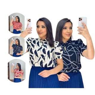 Blusa Feminina Duna Estampado Tecido Leve