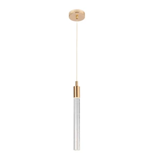 Luminaria Pendente Led Cristal Cilindrico Tubular Lavabo Quarto 3em1