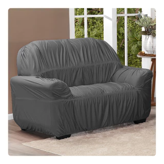 Capa Para Sofá 2 Lugares King Elasticada Avulsa em Oferta na Shopee