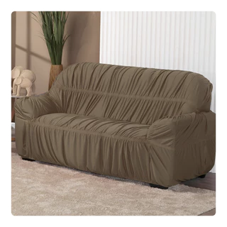 Capa Para Sofa 3 Lugares Tamanho King Grande Elasticada Avulsa em Oferta na Shopee