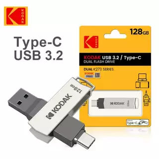 Pen drive kodak usb 3.2 128 gb original Type-c Dual Flash Driver k273