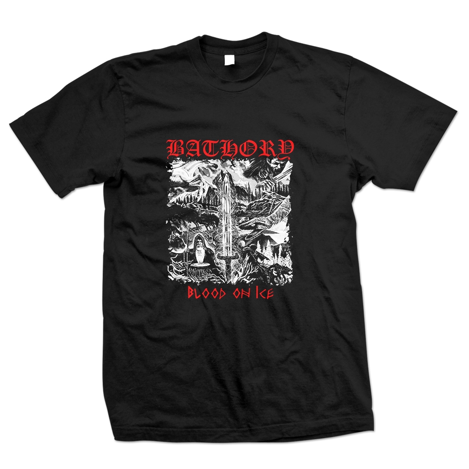 Sweat à Capuche Bathory "Blood On Ice" 1996 - Taille XL, Vintage, Occasion Très Bon état