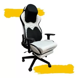 Cadeira escritotio gamer confortavel giratoria branca 150kgs