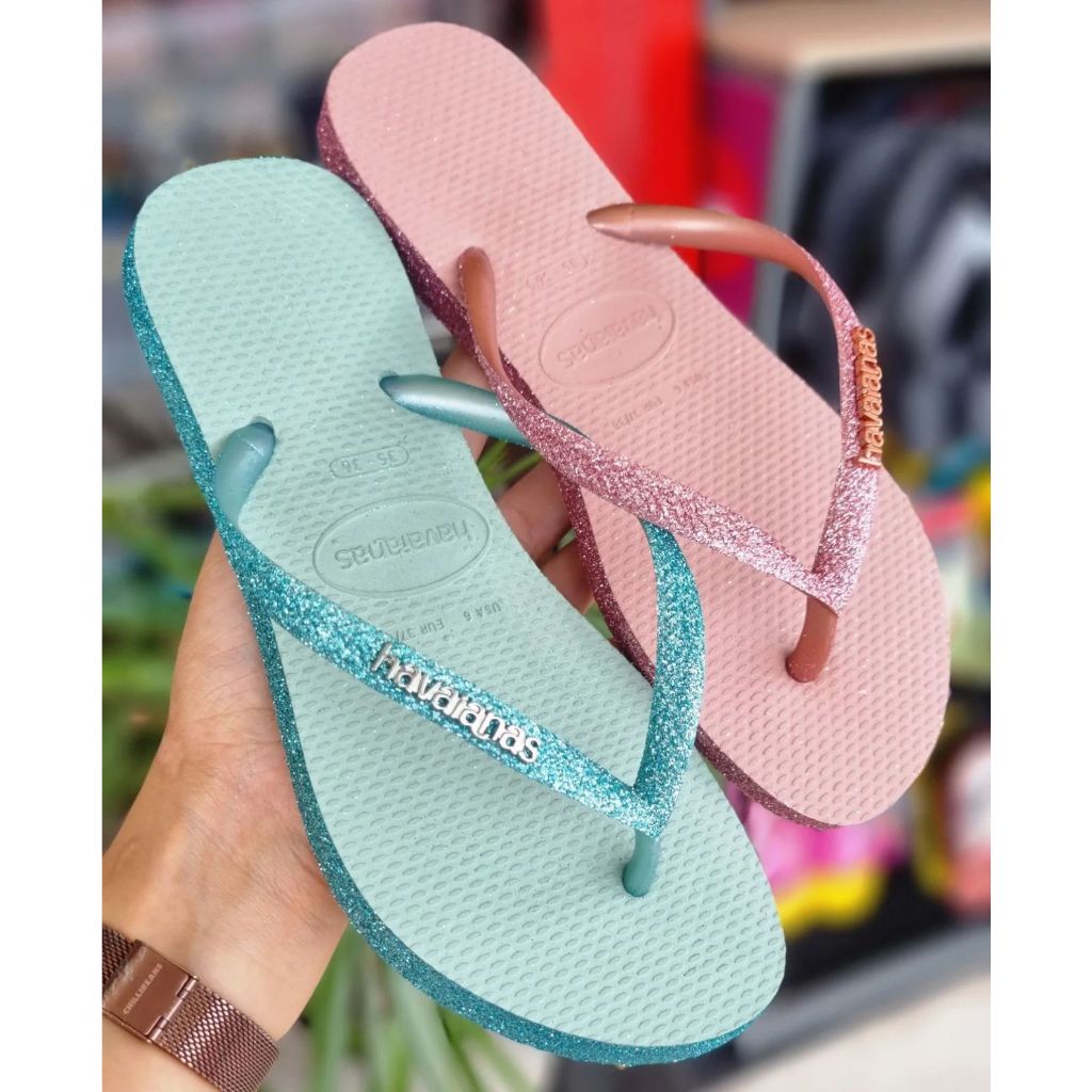 Promoção Chinelo Havaianas Slim Sparkle Glitter Lançamento Legitimas ...