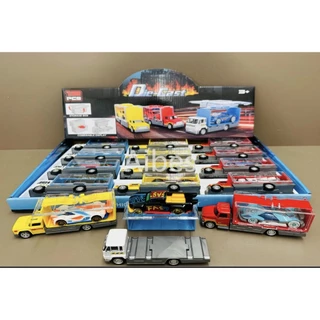 Mini caminhão de brinquedo + série de carros de metal