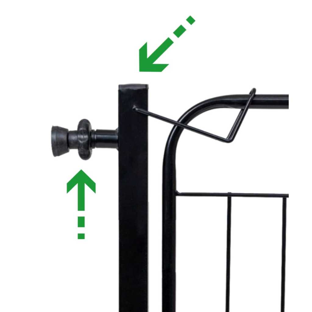 Portão Para Pet 68cm até 83cm + Extensor Grade Cercado de Proteção