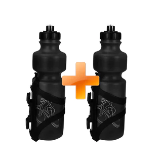 2X Kit Suporte De Caramanhola Bicicleta + Garrafa 750ml Mountain Bike