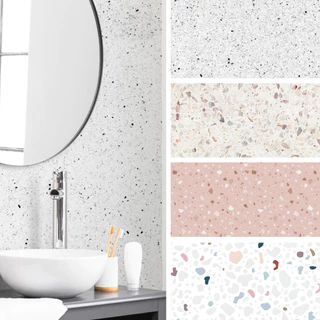 Papel De Parede Granilite Lavável Para Banheiro E Lavabo