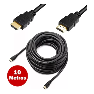 Cabo Hdmi Premium Gold 10 Metros Hd Tv Pc 10m Xbox Projetor