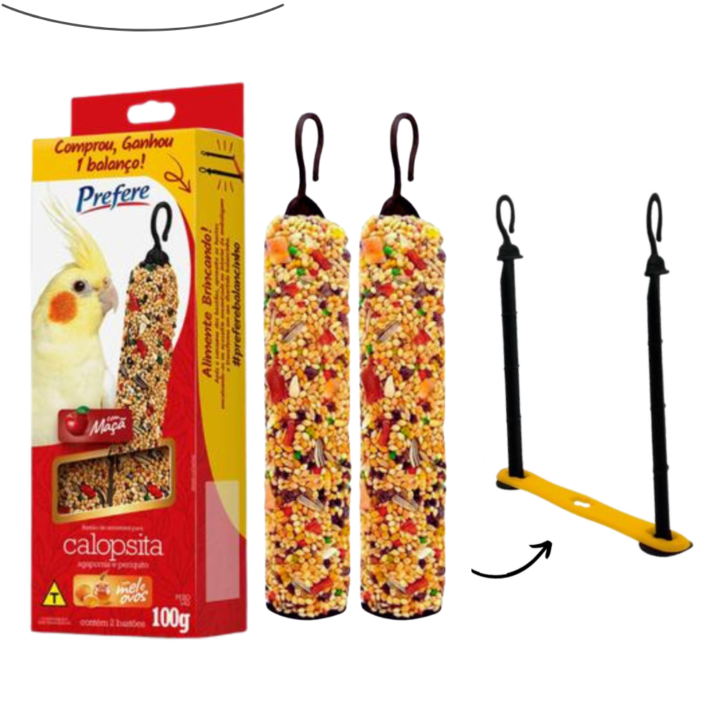 Bastão Para Calopsita 100g Prefere Com Maçã | Shopee Brasil
