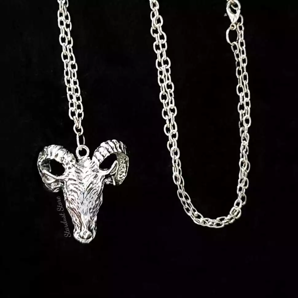 Colar Bode Goat Crânio (Cabra)