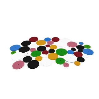 50x Bases em acrílico para enfeites de biscuit, Bases Lisas para enfeites de chimarrão, artesanato